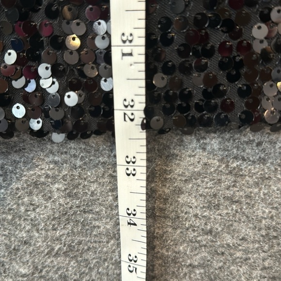 Adrianna Papell Black sequin formal cold shoulder plus size blouse top 3X - Picture 13 of 13